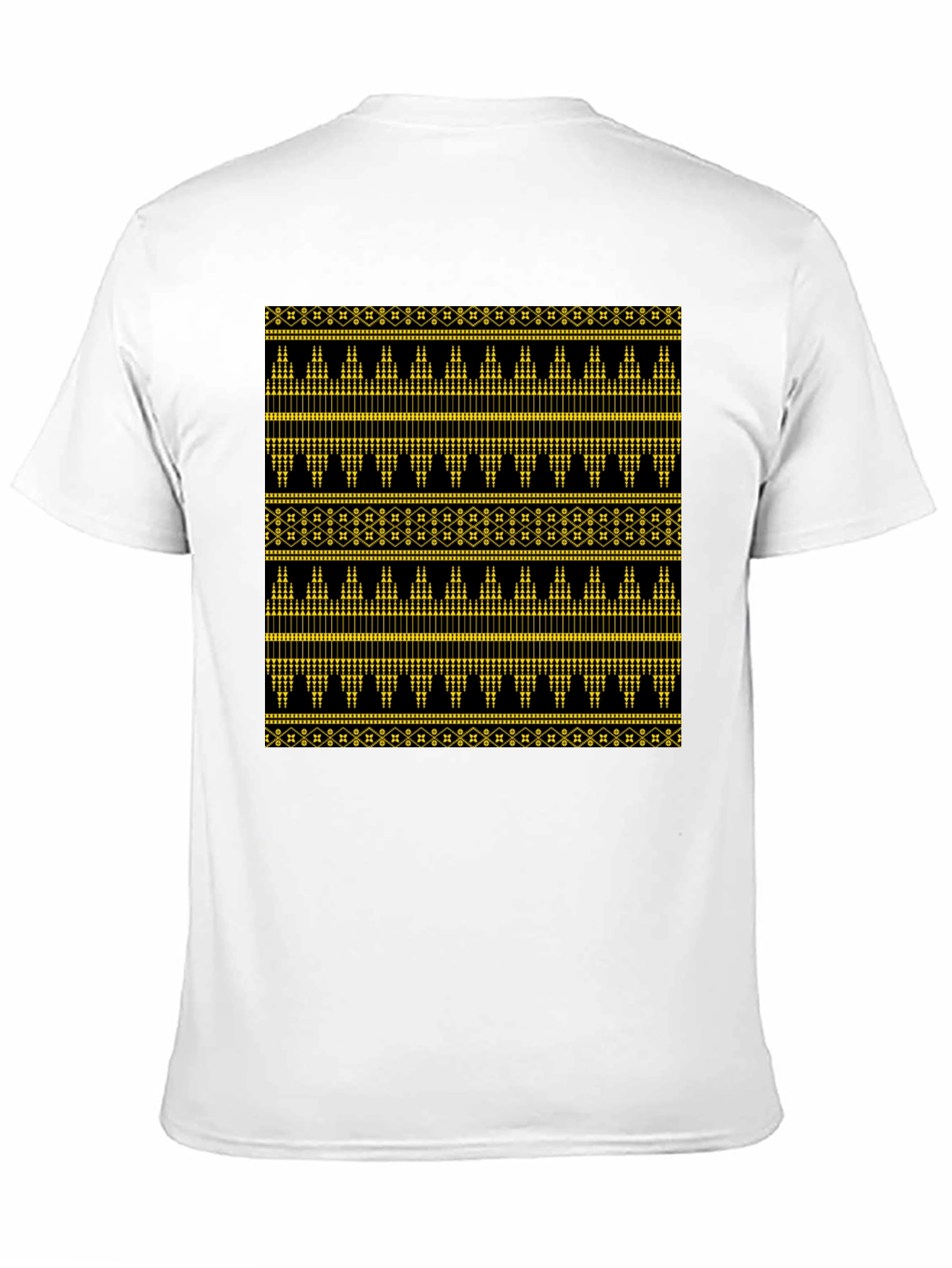 Ethnic Pattern Black T-Shirt