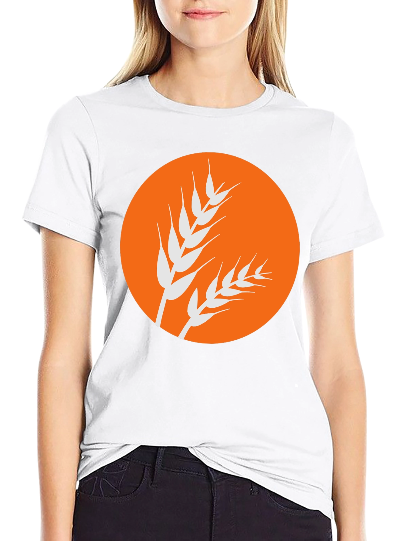 Wheat Graphic Black Tee