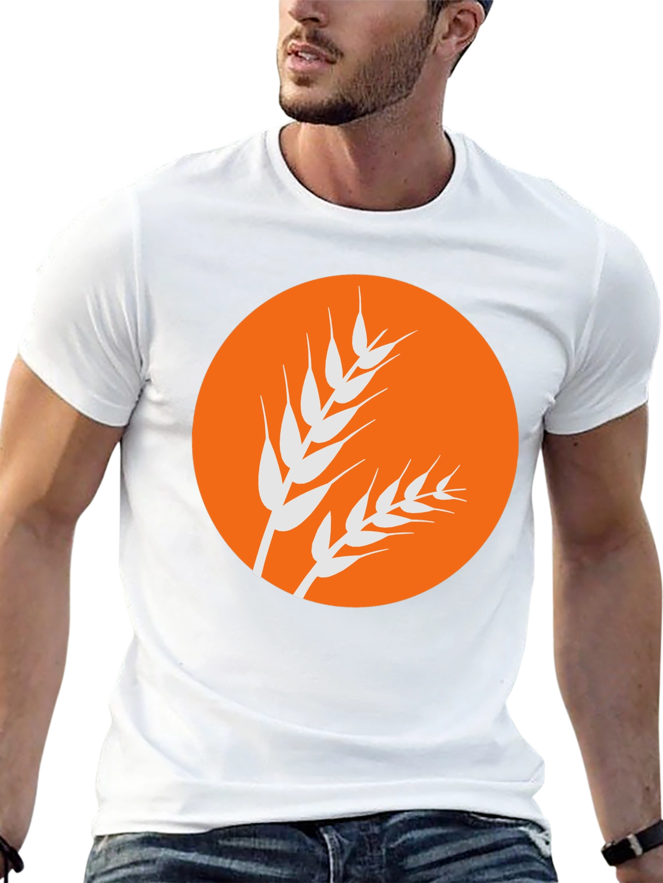 Wheat Graphic Black Tee