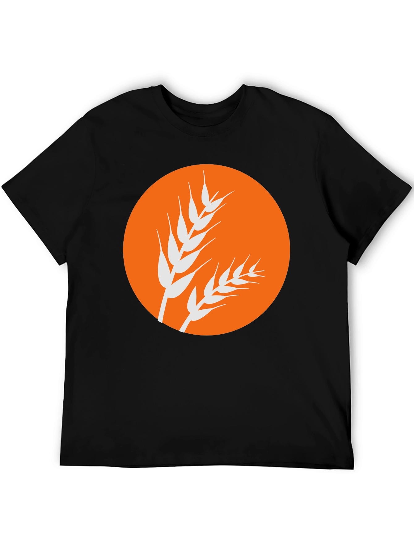 Wheat Graphic Black Tee