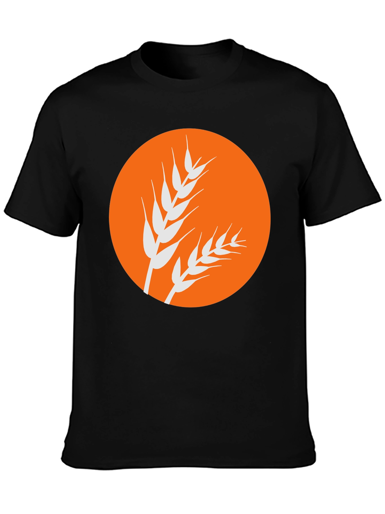 Wheat Graphic Black Tee