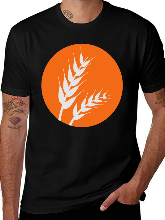 Wheat Graphic Black Tee