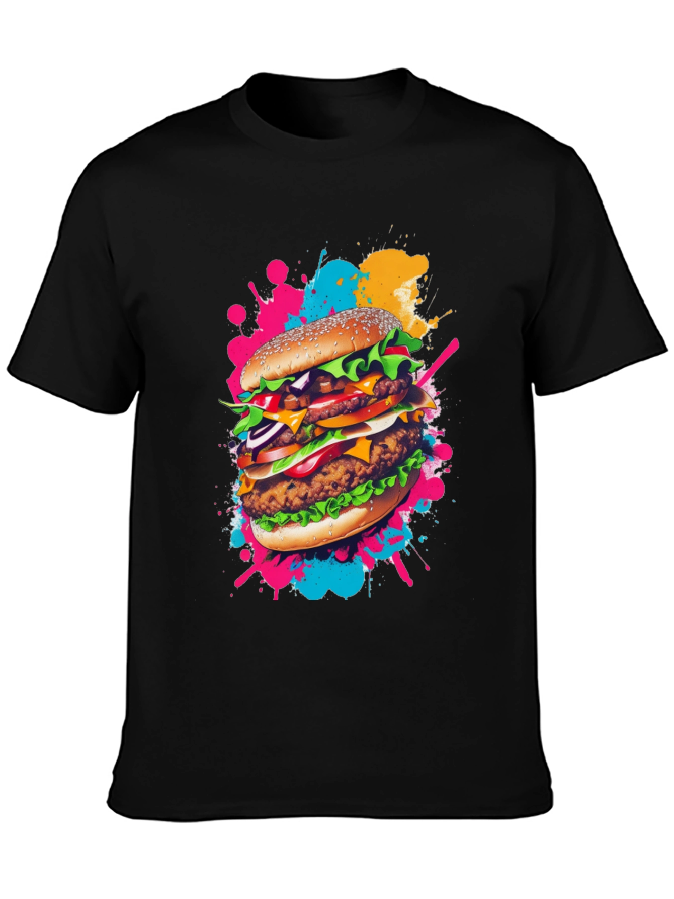 Burger Graphic Tee - Quirky Foodie Fashion