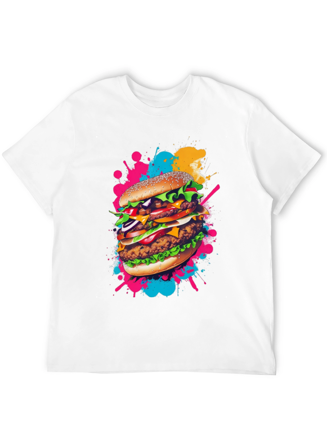 Burger Graphic Tee - Quirky Foodie Fashion