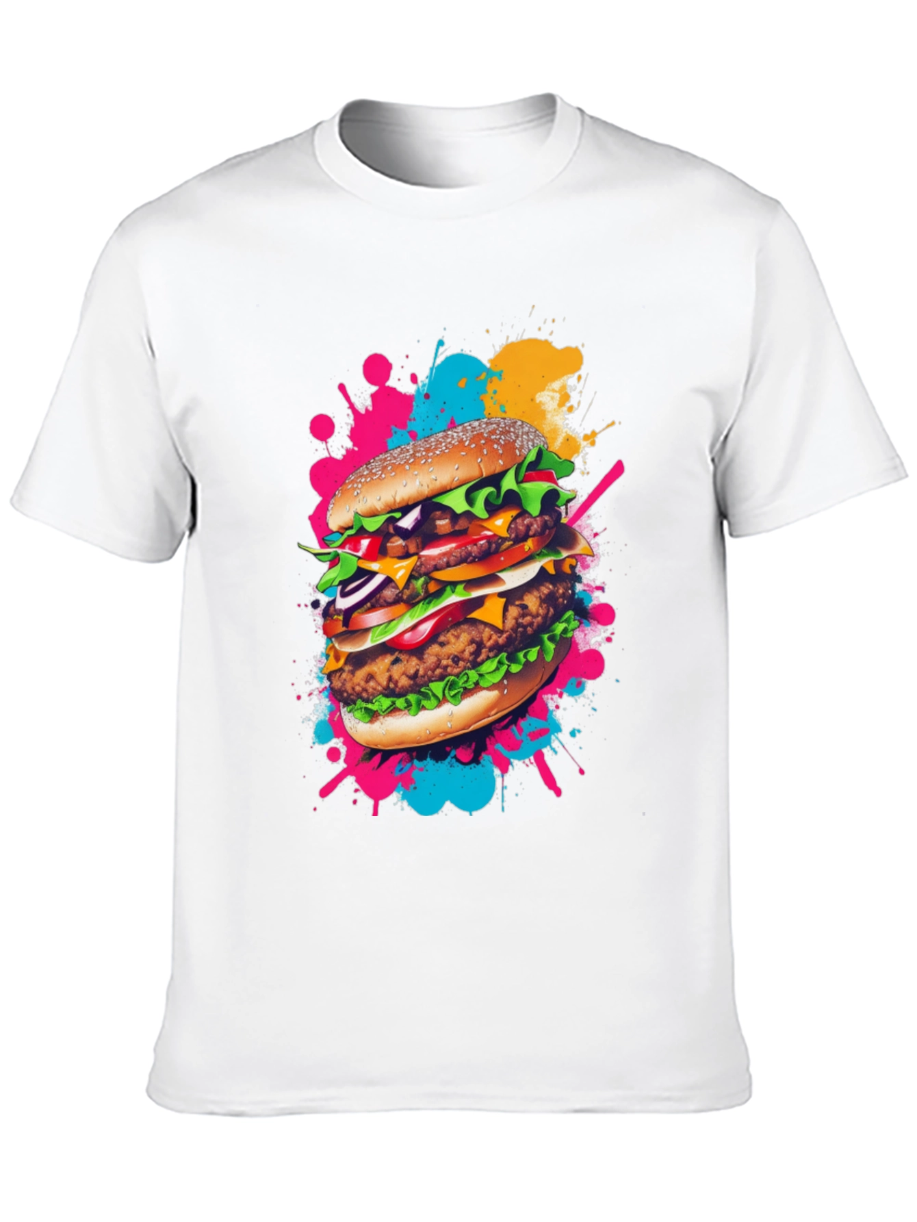 Burger Graphic Tee - Quirky Foodie Fashion