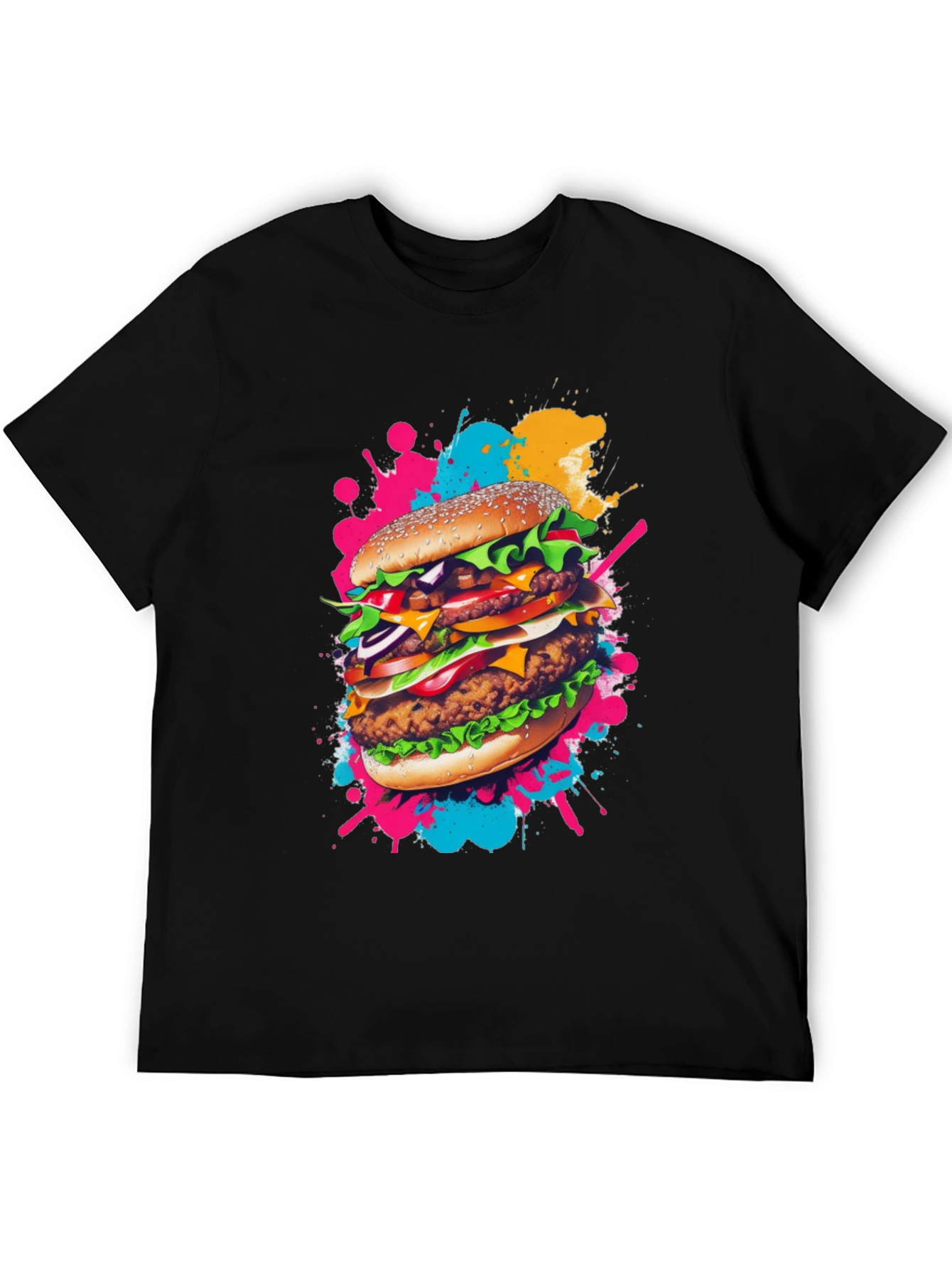 Burger Graphic Tee - Quirky Foodie Fashion