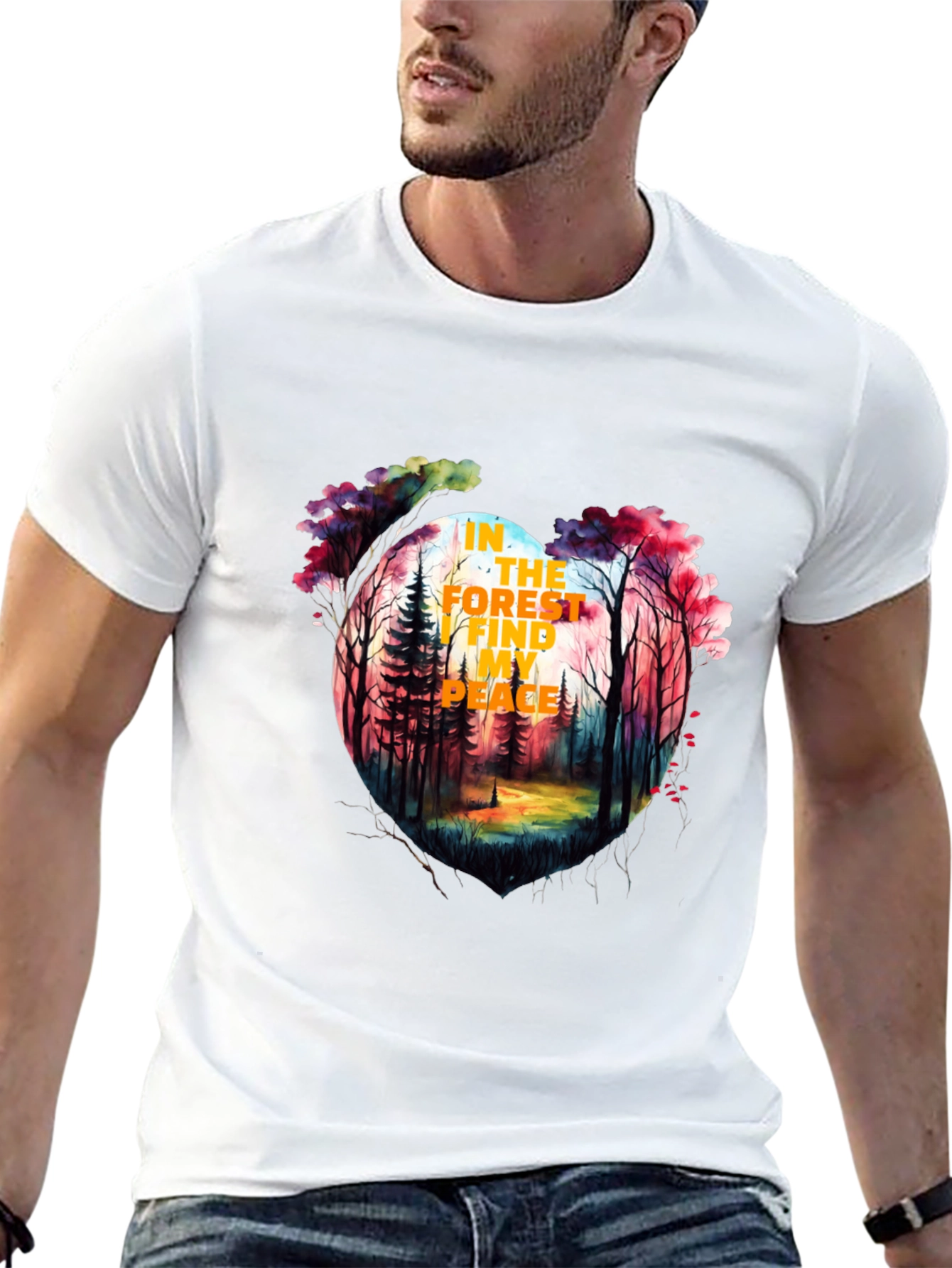 Forest Peace Graphic Tee - Stylish Nature T-Shirt