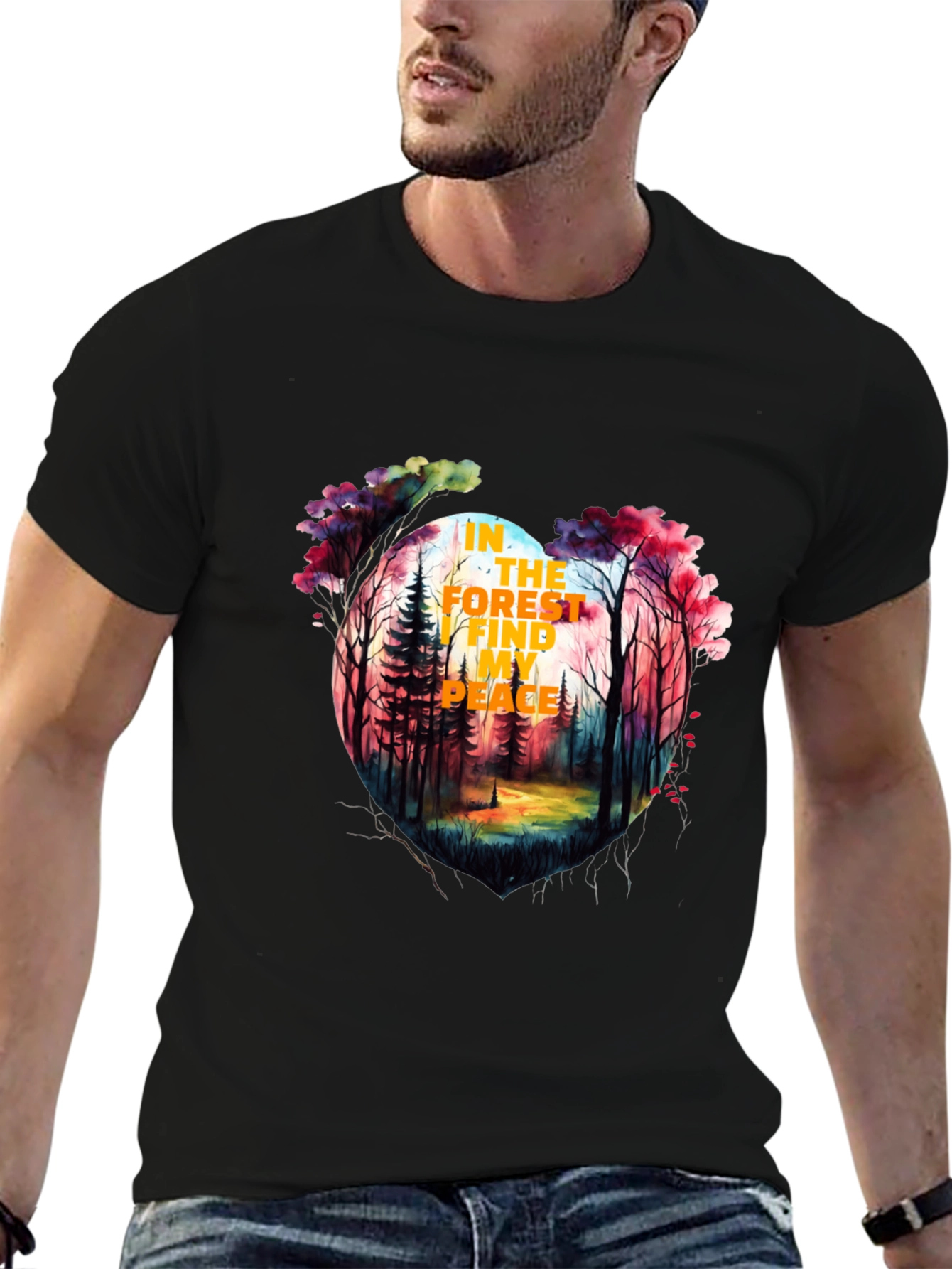 Forest Peace Graphic Tee - Stylish Nature T-Shirt