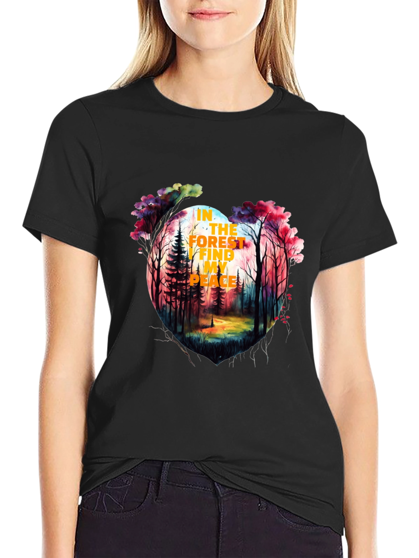 Forest Peace Graphic Tee - Stylish Nature T-Shirt