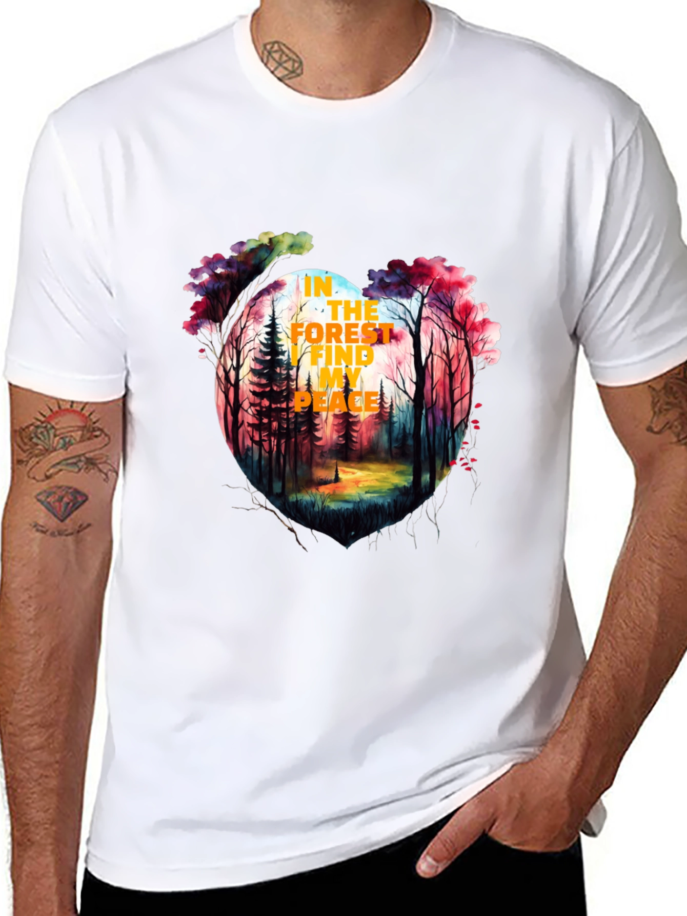 Forest Peace Graphic Tee - Stylish Nature T-Shirt