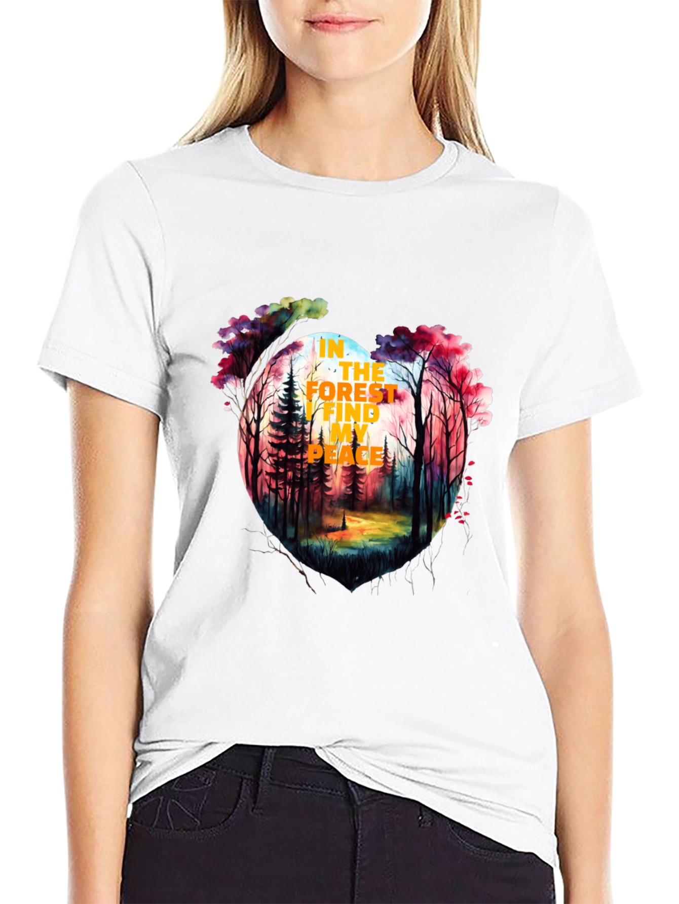 Forest Peace Graphic Tee - Stylish Nature T-Shirt