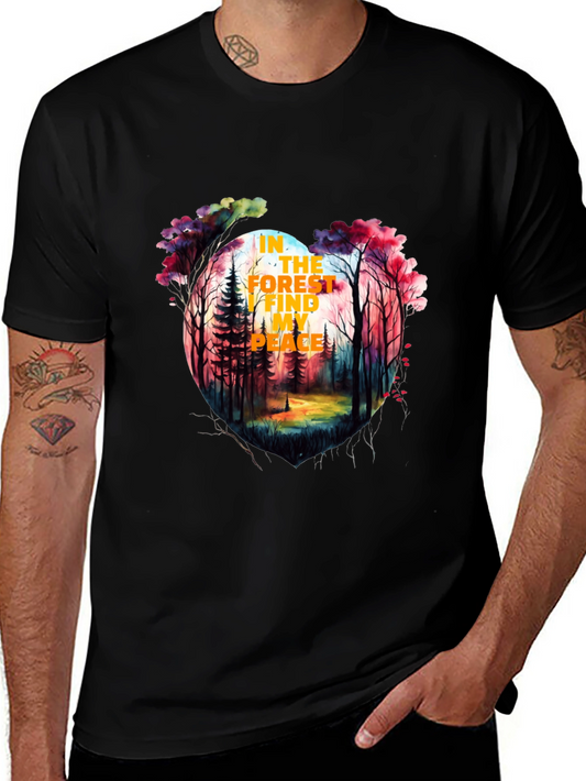 Forest Peace Graphic Tee - Stylish Nature T-Shirt