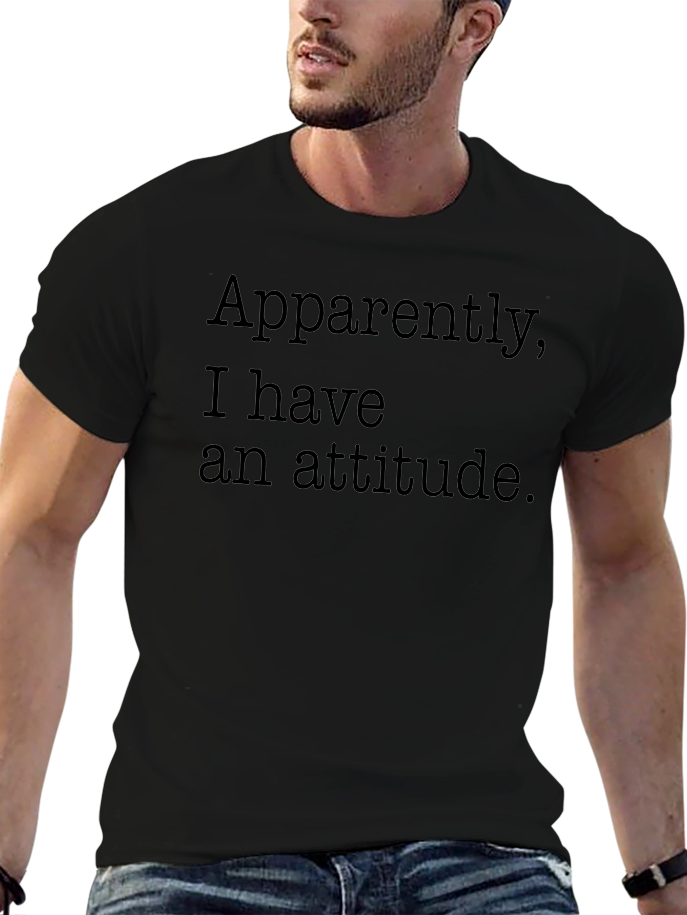Attitude Statement Black T-Shirt