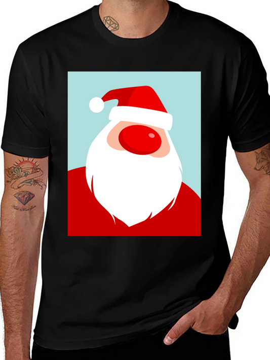 Santa Graphic Tee - Holiday Cheer T-Shirt