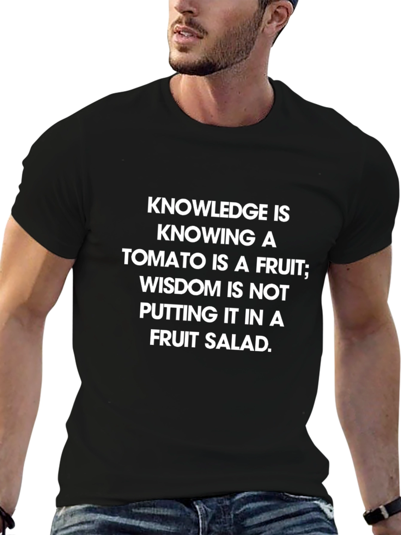 Knowledge Tomato Fruit Wisdom Salad T-Shirt