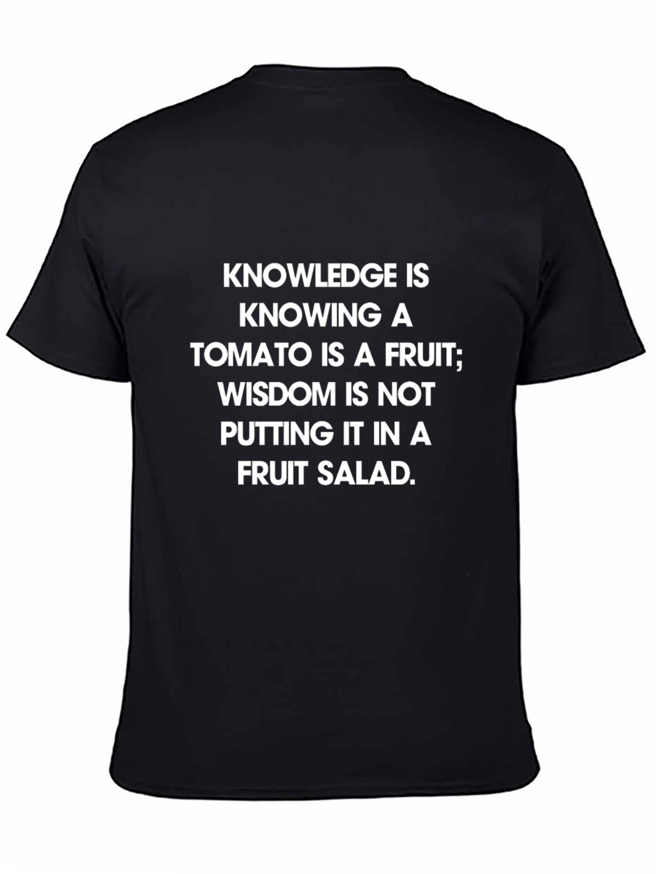 Knowledge Tomato Fruit Wisdom Salad T-Shirt