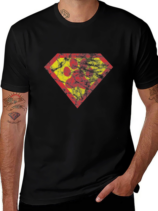 Super Paw Print T-Shirt - Dog Lover Tee