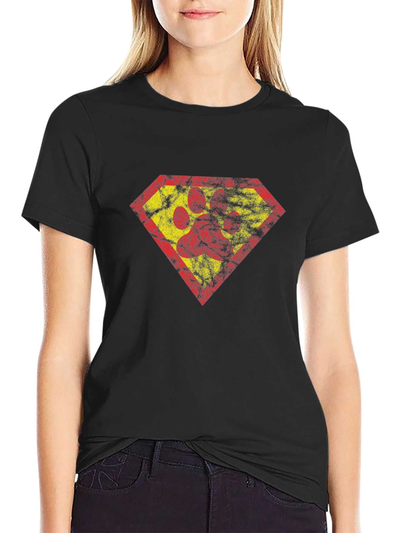 Super Paw Print T-Shirt - Dog Lover Tee