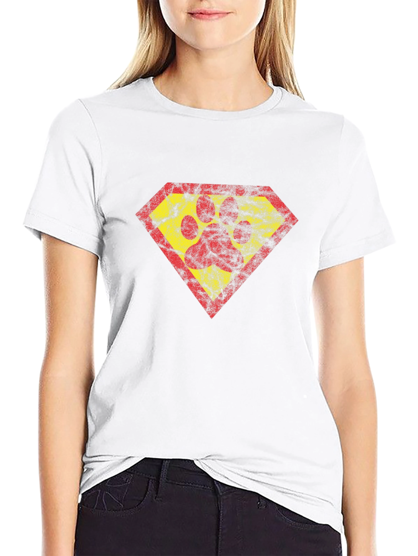 Super Paw Print T-Shirt - Dog Lover Tee