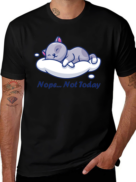 Nope Not Today Cat Nap T-Shirt