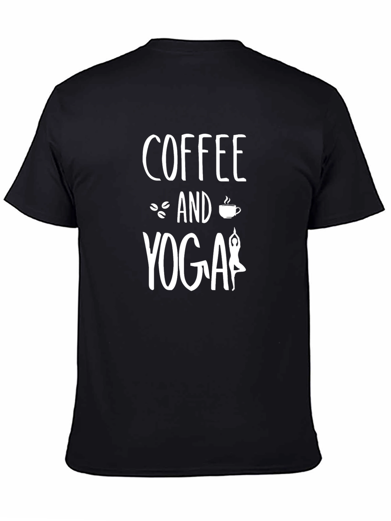 Coffee and Yoga Graphic T-Shirt - Relaxed Fit