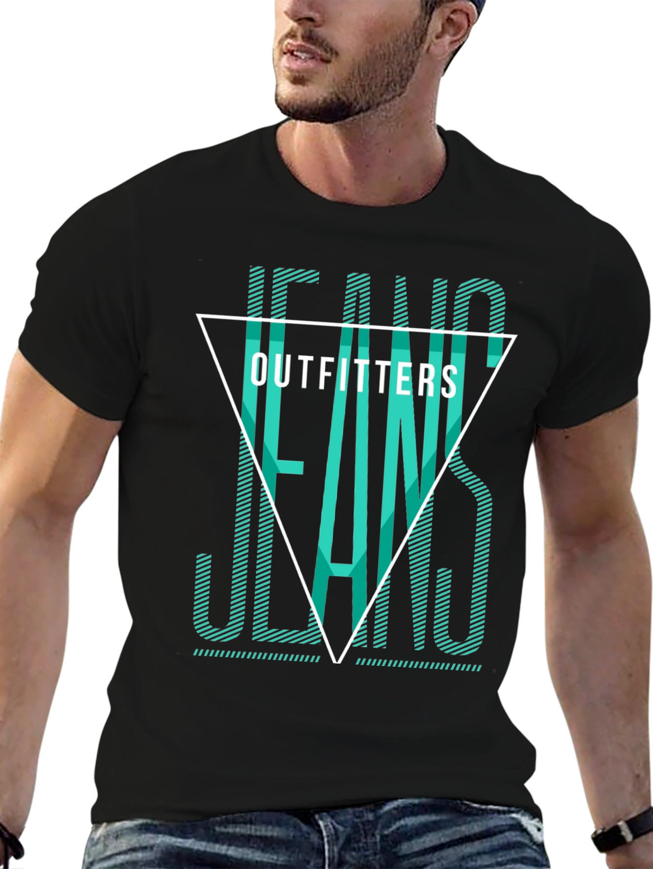 Jeans Outfitters Graphic Tee - Black
