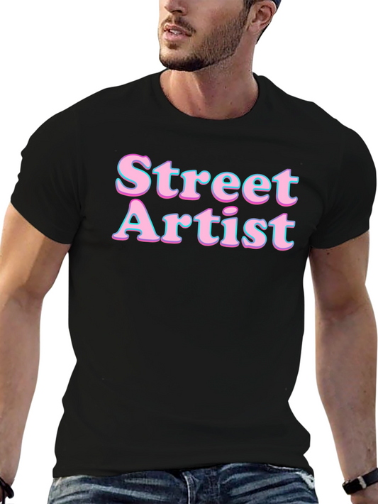 Street Artist Tee - Black Graphic T-Shirt