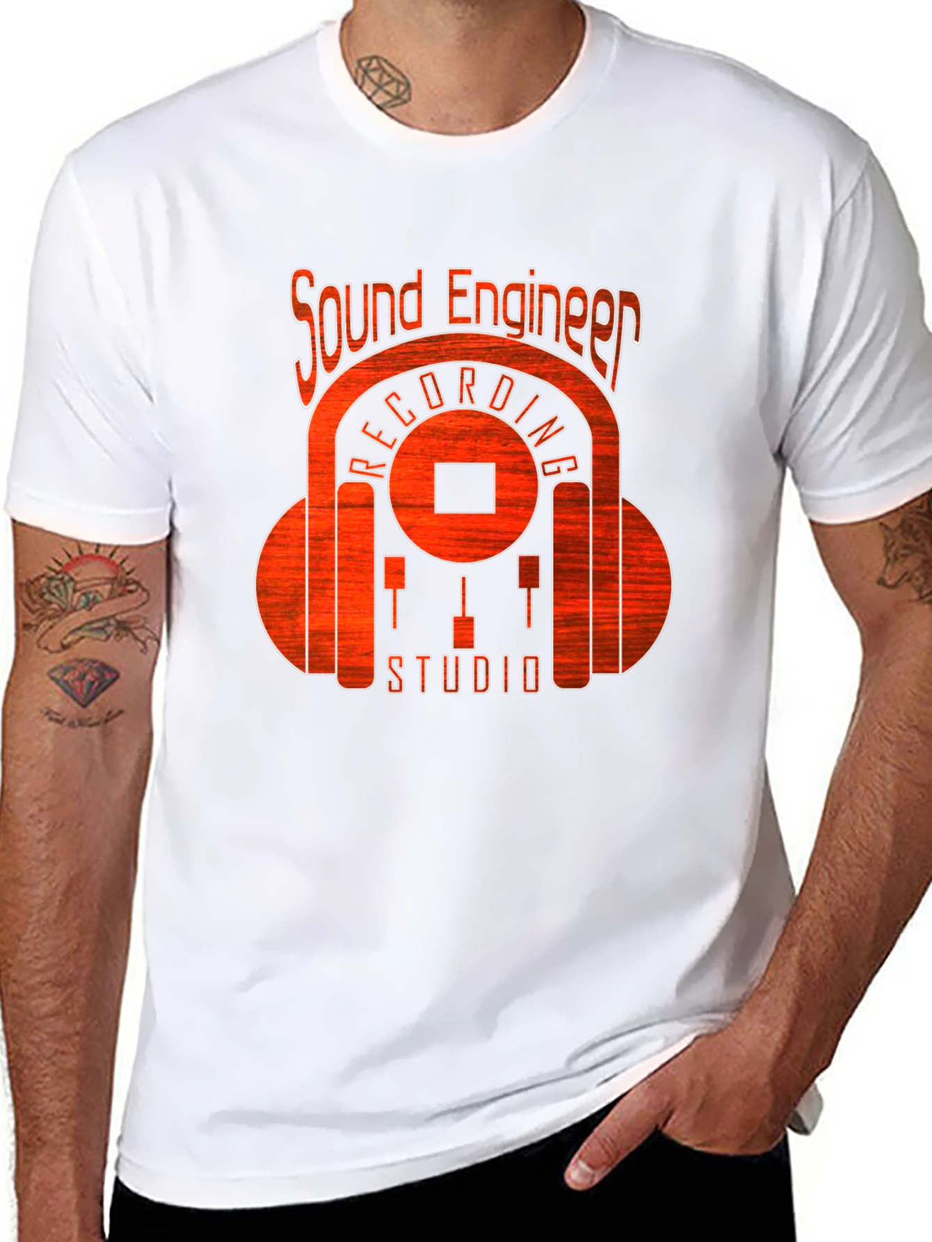 Sound Engineer Recording Studio Graphic T-Shirt