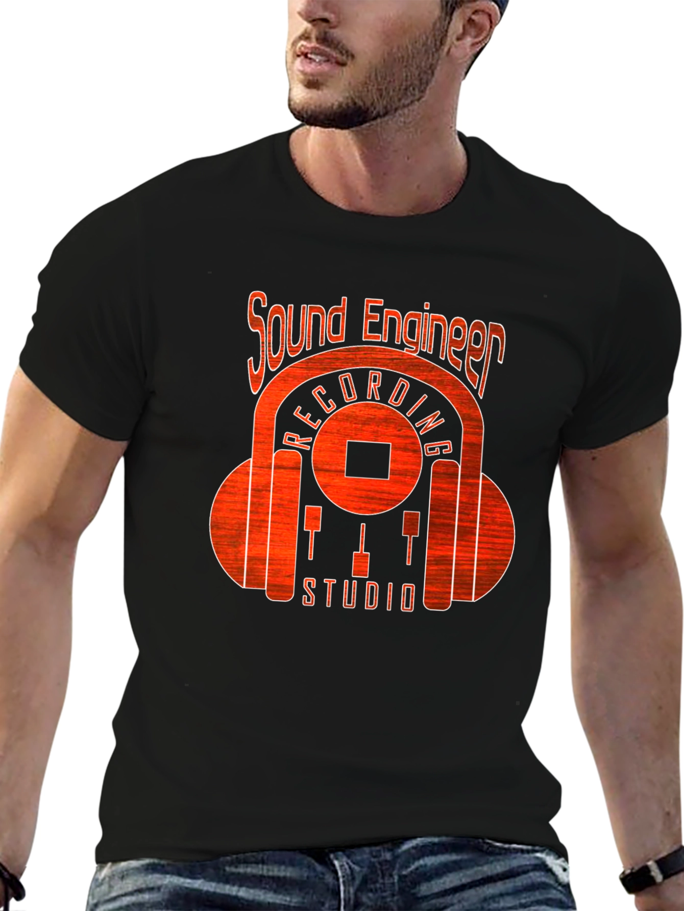 Sound Engineer Recording Studio Graphic T-Shirt