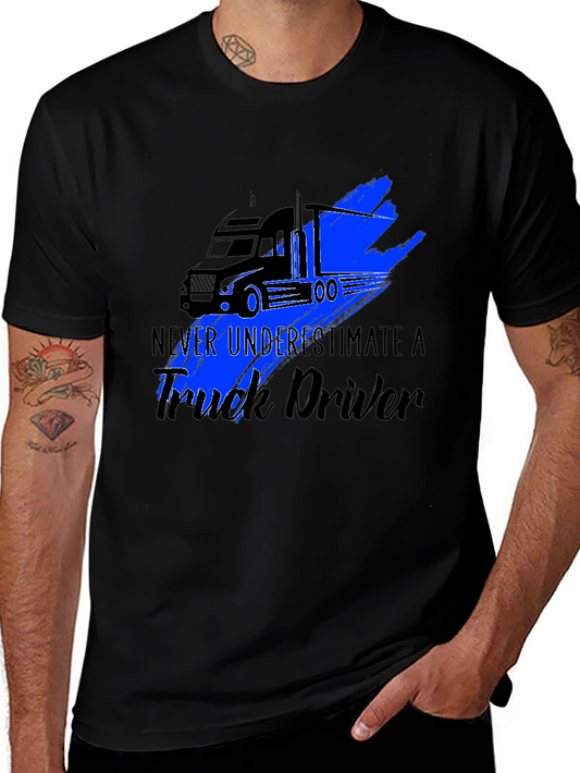 Truck Driver Graphic Tee - Never Underestimate