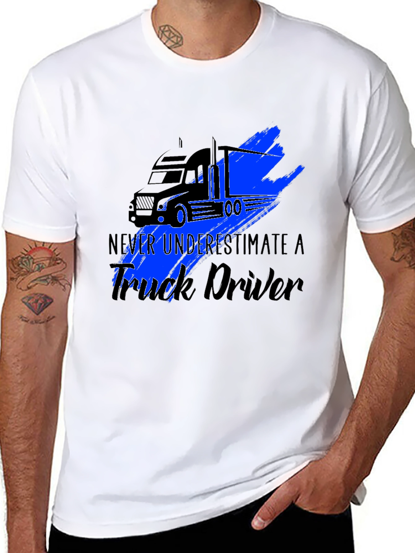Truck Driver Graphic Tee - Never Underestimate