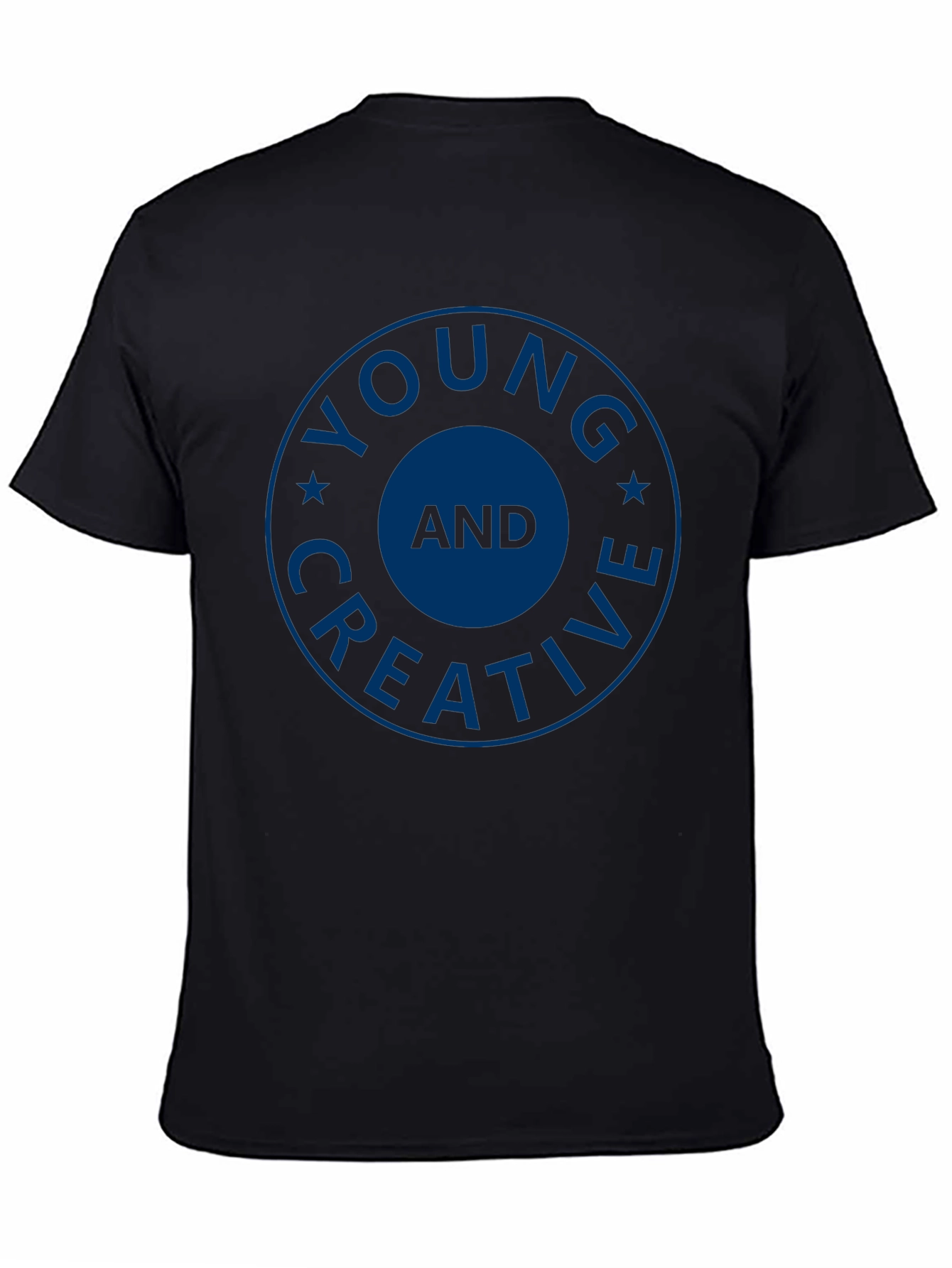 Young and Creative Graphic Tee - Stylish Crew Neck