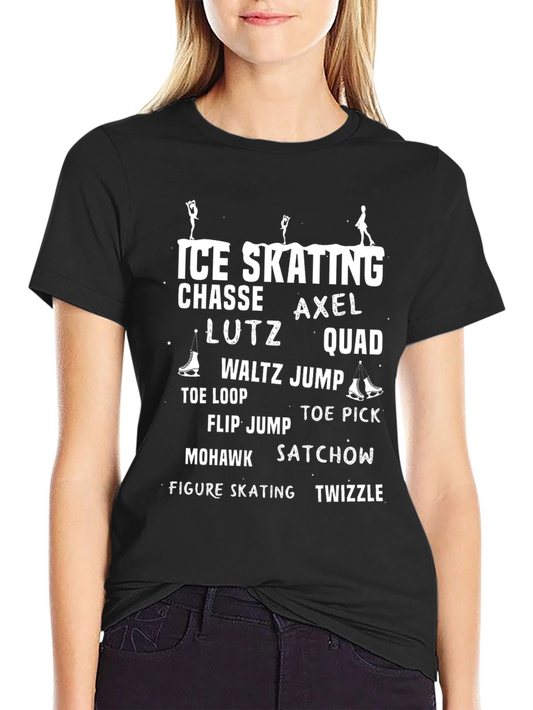Ice Skating T-Shirt Figure Skating Jumps