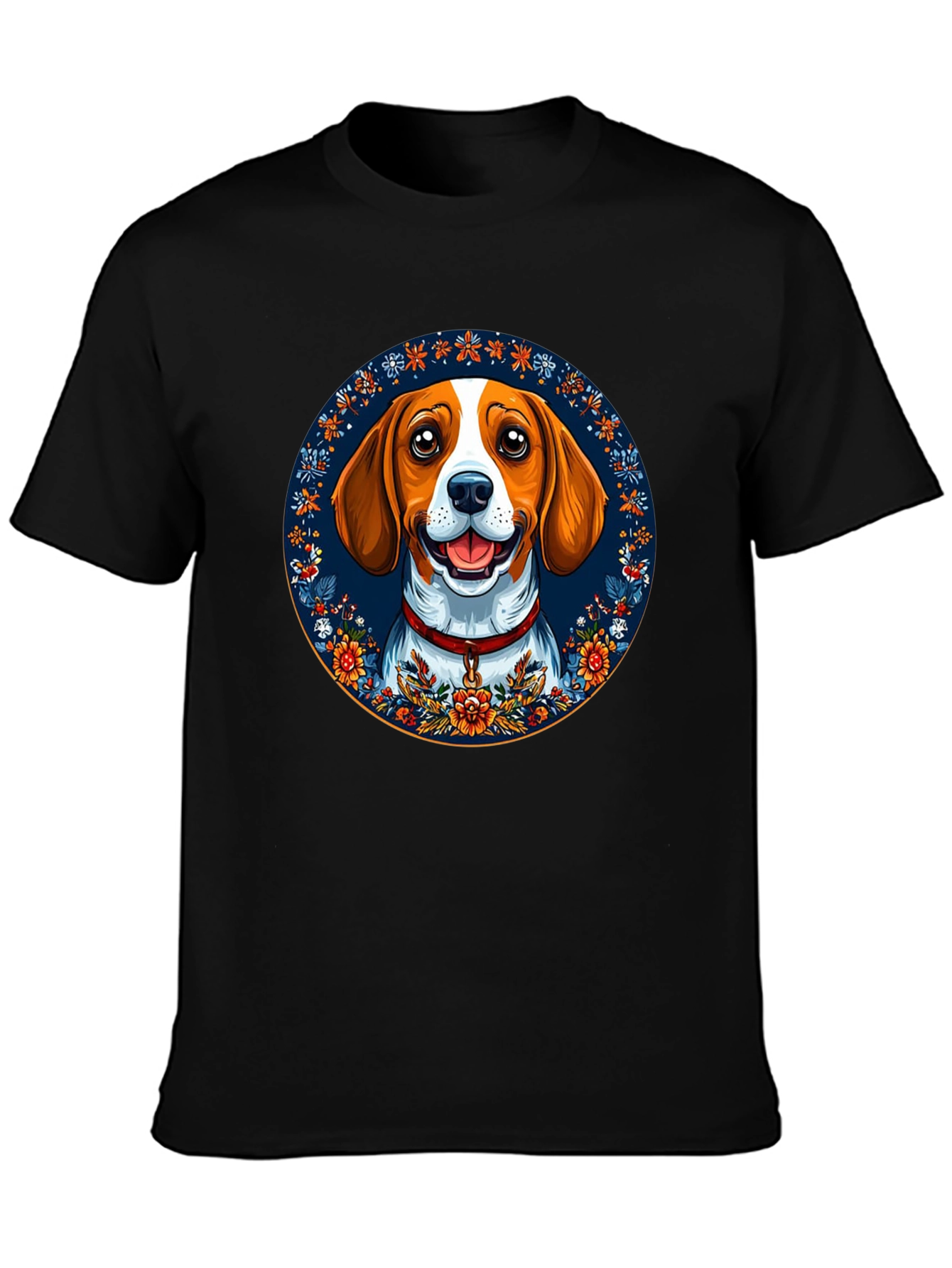 Dog Lover T-Shirt - Floral Beagle Graphic Tee