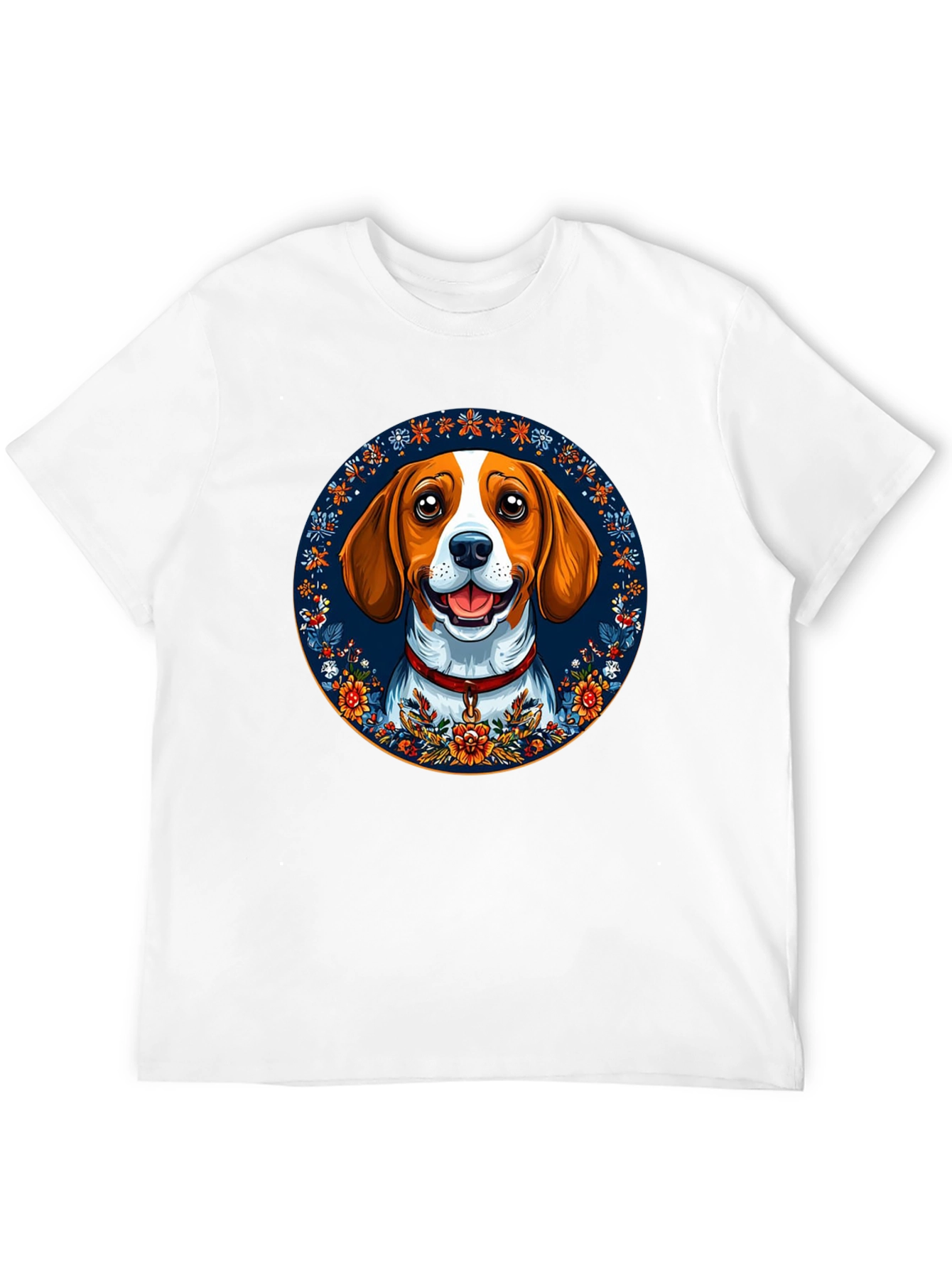 Dog Lover T-Shirt - Floral Beagle Graphic Tee