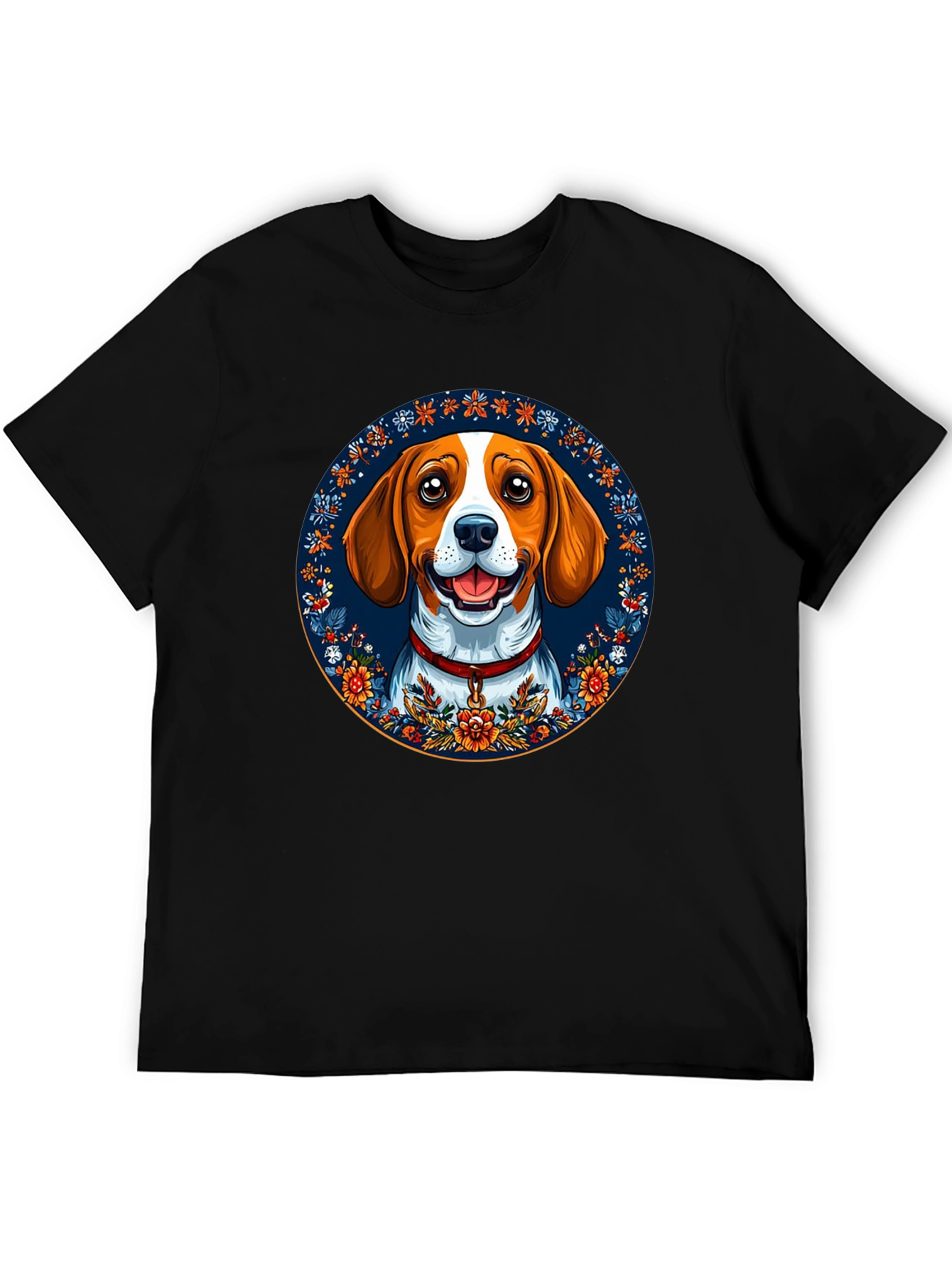 Dog Lover T-Shirt - Floral Beagle Graphic Tee