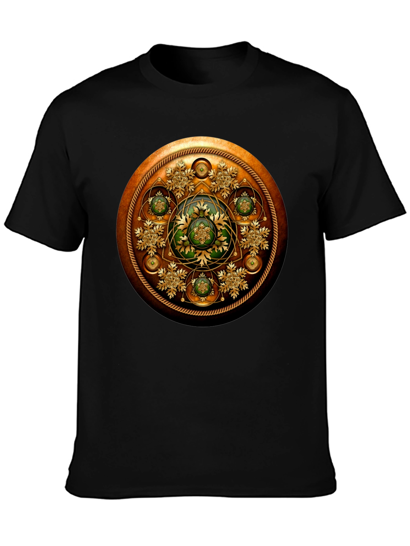 Ornate Steampunk Shield Graphic Tee