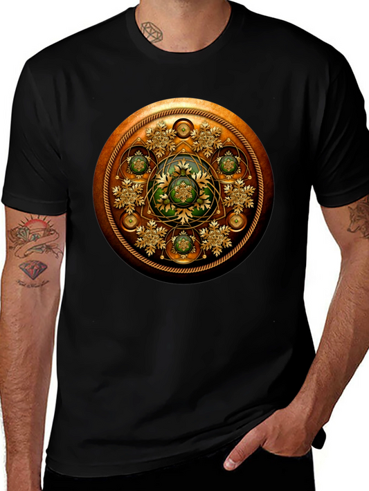Ornate Steampunk Shield Graphic Tee
