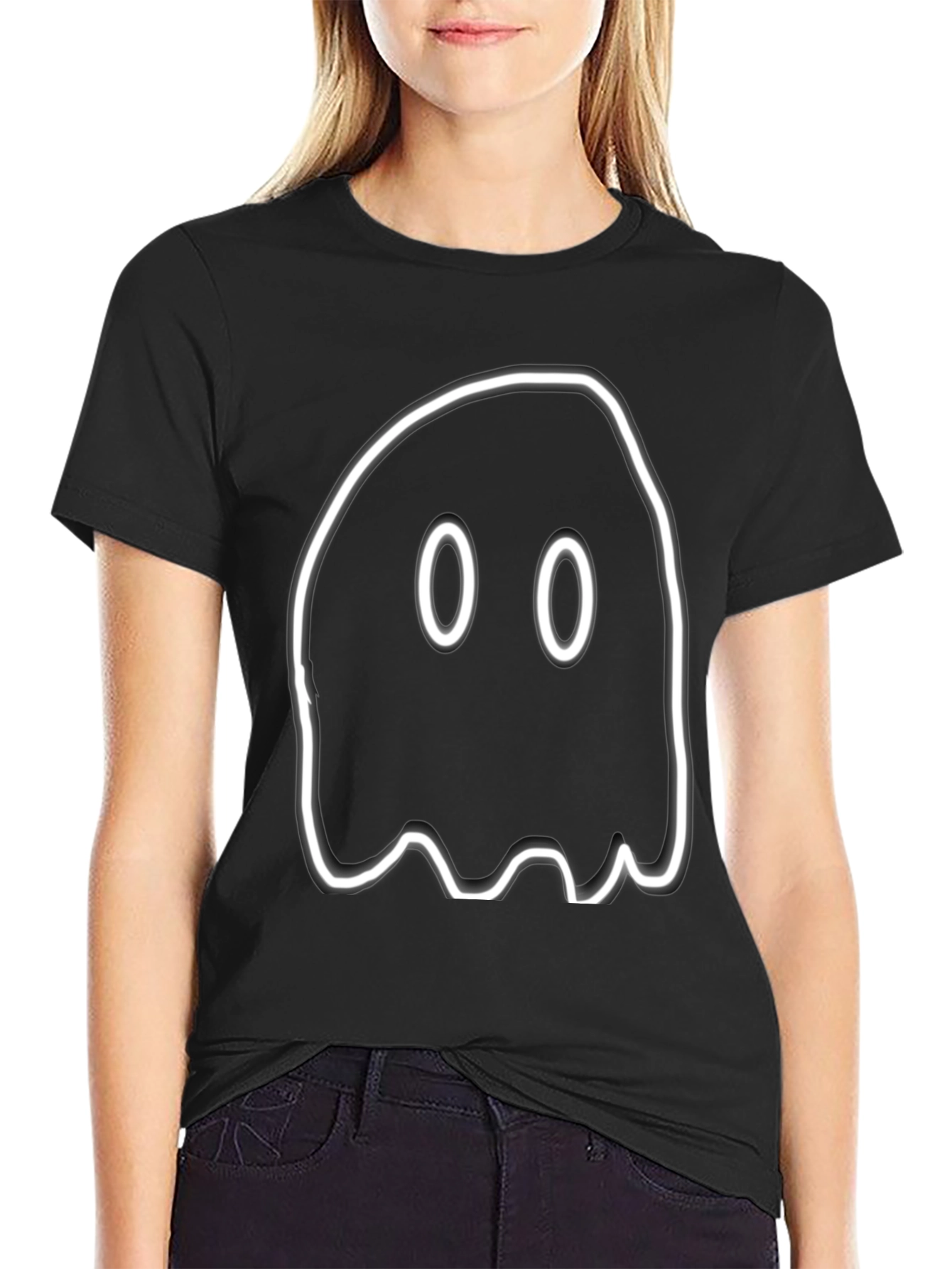 Ghost Graphic T-Shirt - Halloween Spooky Tee