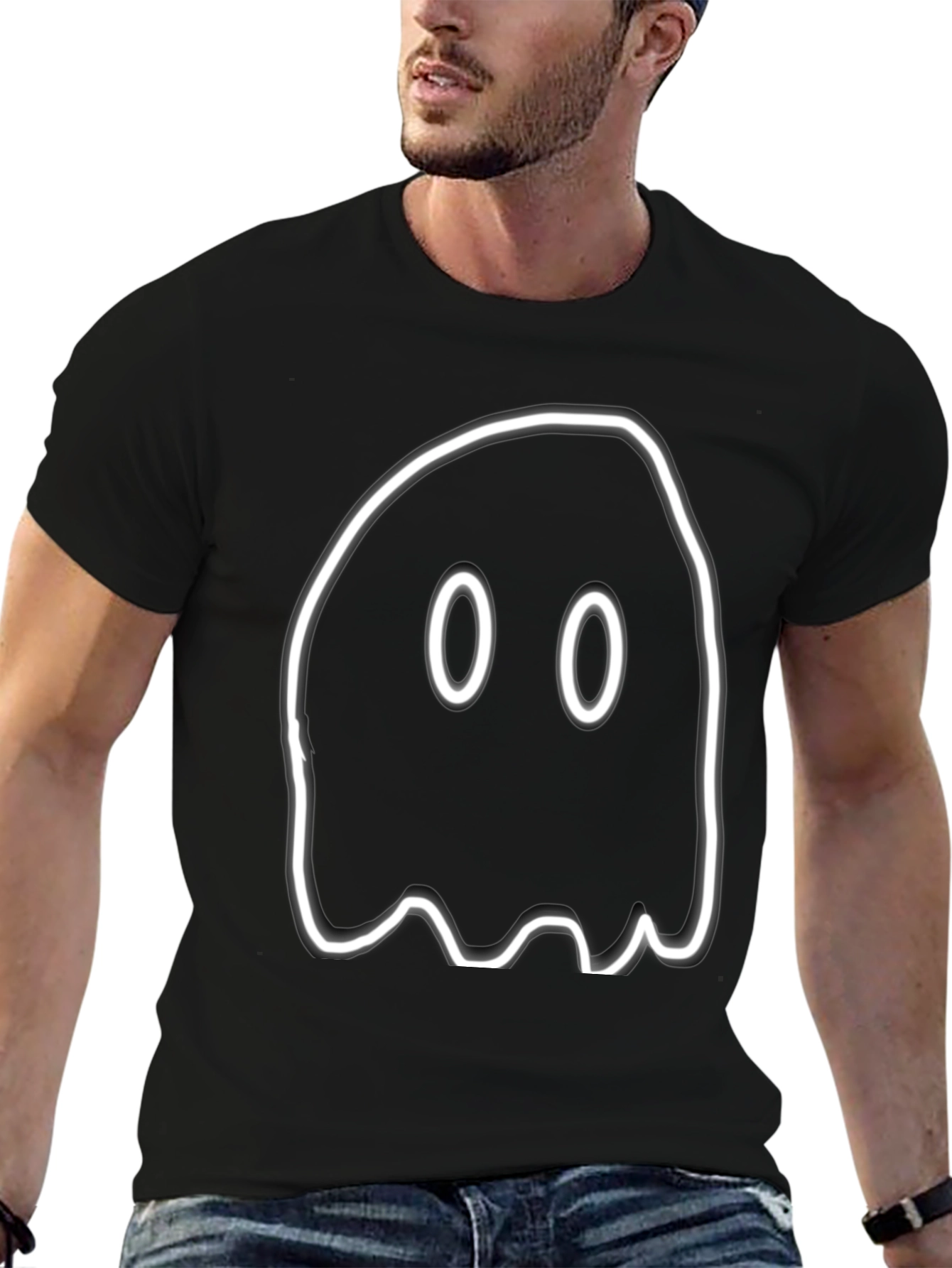 Ghost Graphic T-Shirt - Halloween Spooky Tee