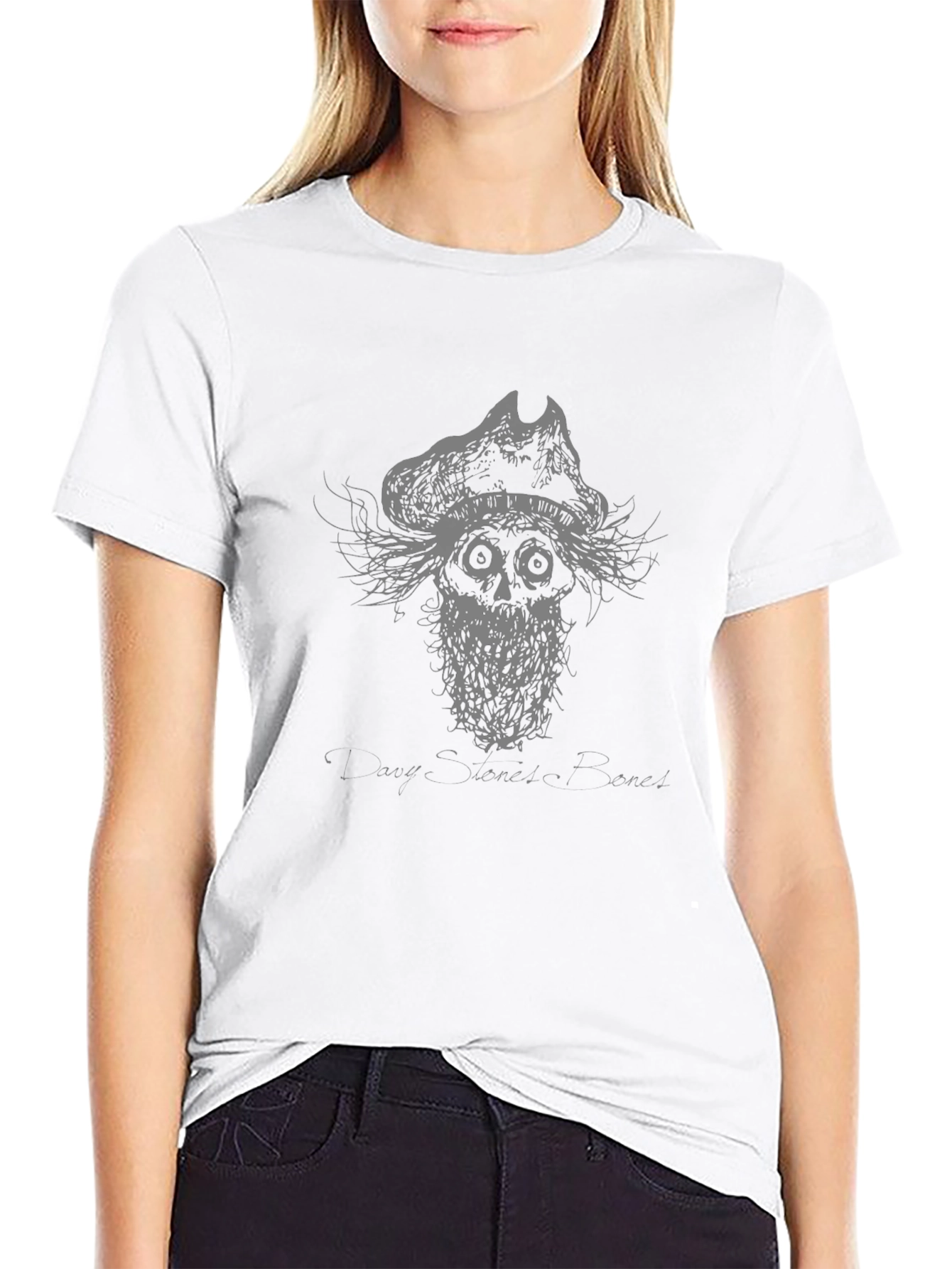 Skull Pirate Graphic Black T-Shirt