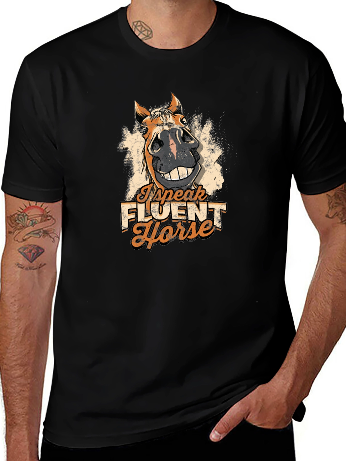 I Speak Fluent Horse Graphic Tee