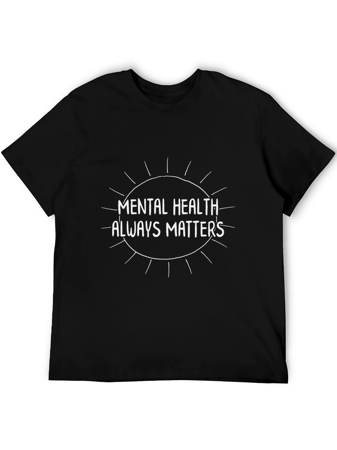 Mental Health Matters Graphic Tee - Unisex Black T-Shirt
