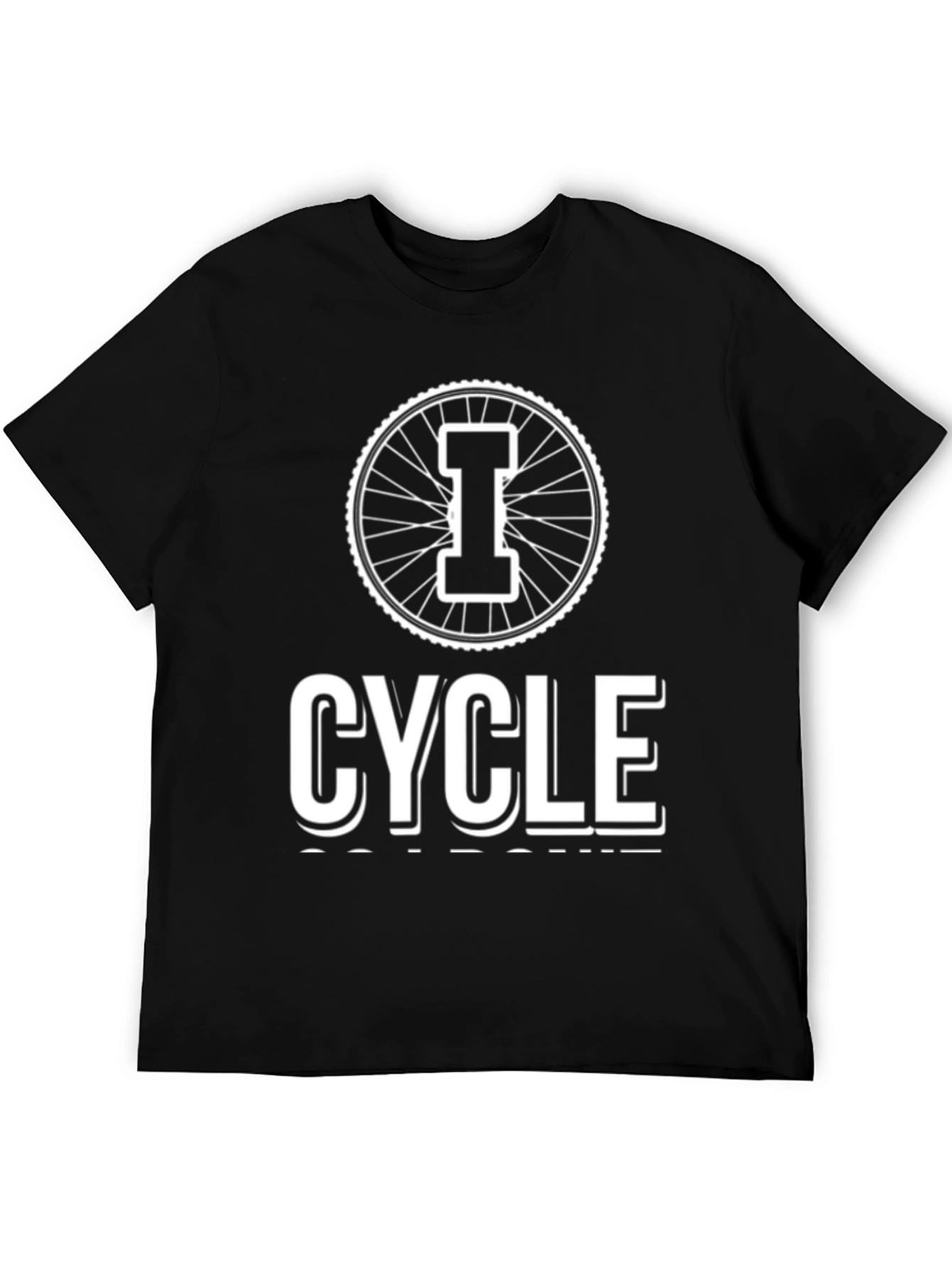 I Cycle T-Shirt - Bike Wheel Graphic Tee