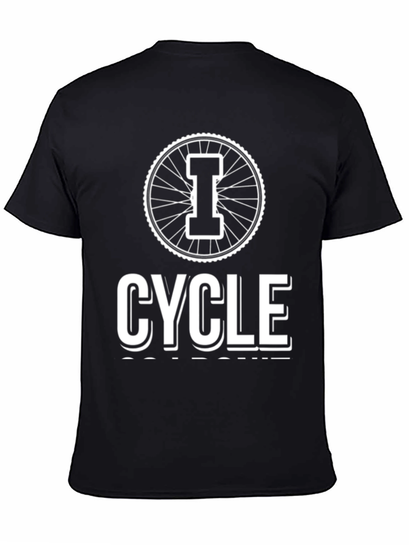 I Cycle T-Shirt - Bike Wheel Graphic Tee