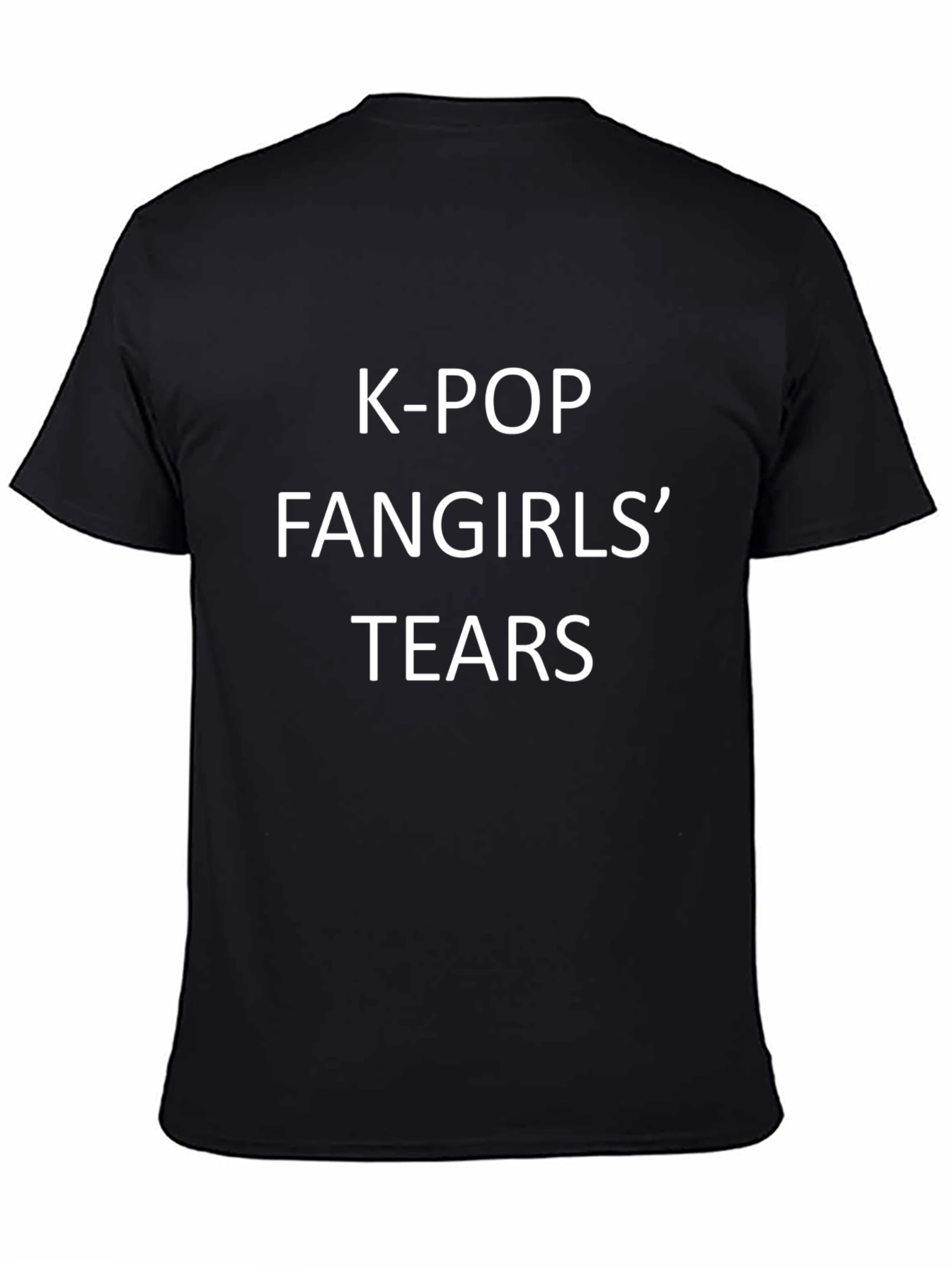K-Pop Fangirls Tears Black T-Shirt