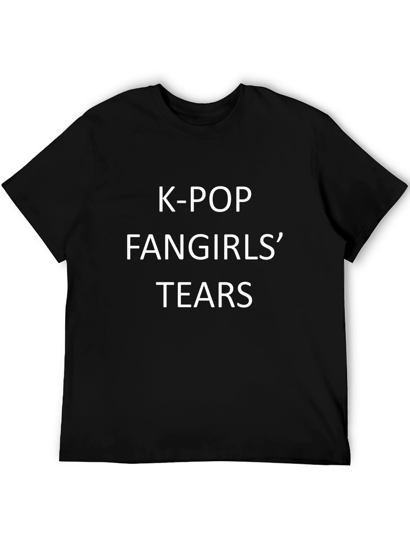 K-Pop Fangirls Tears Black T-Shirt