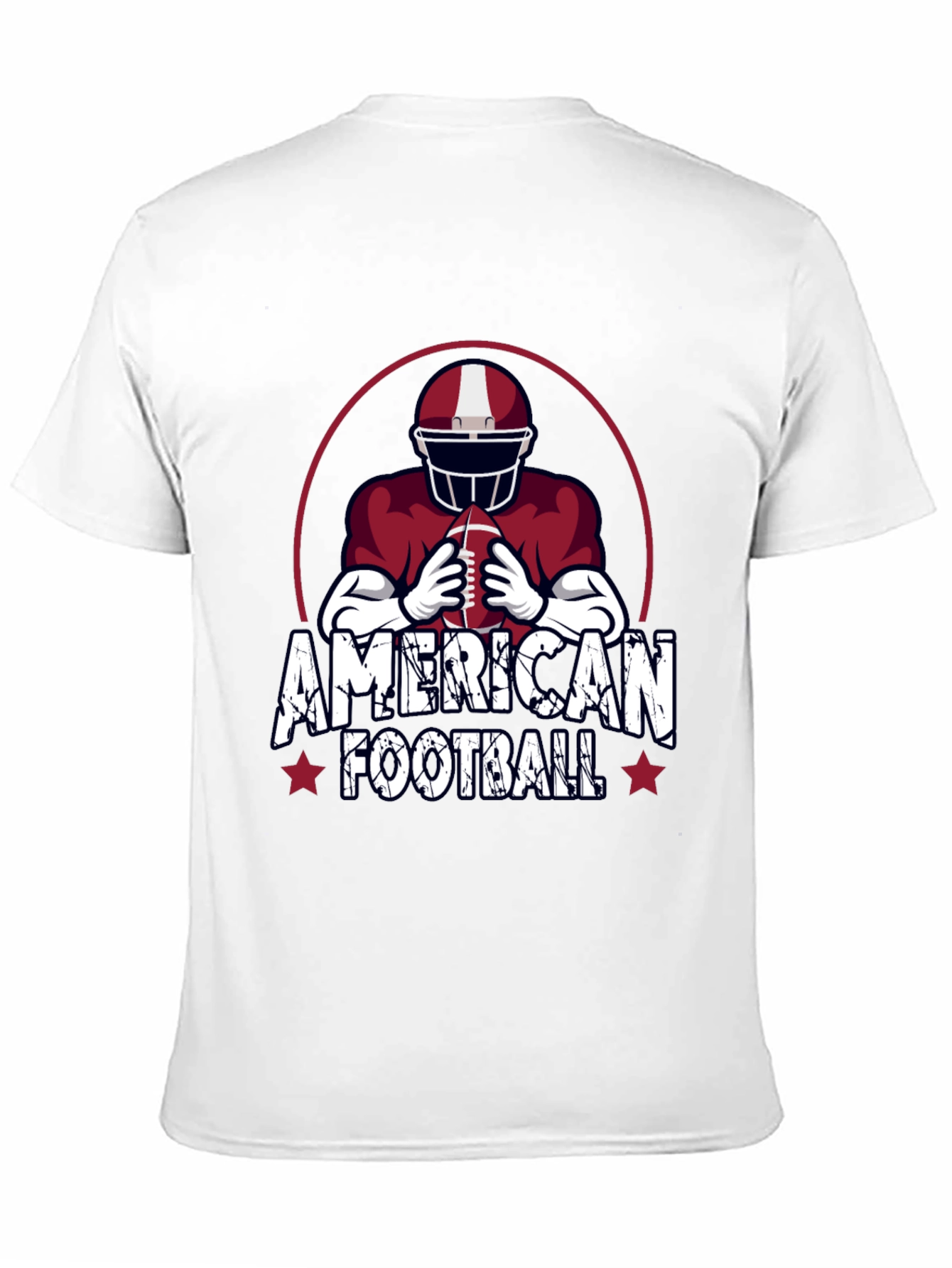 American Football Graphic T-Shirt for Men