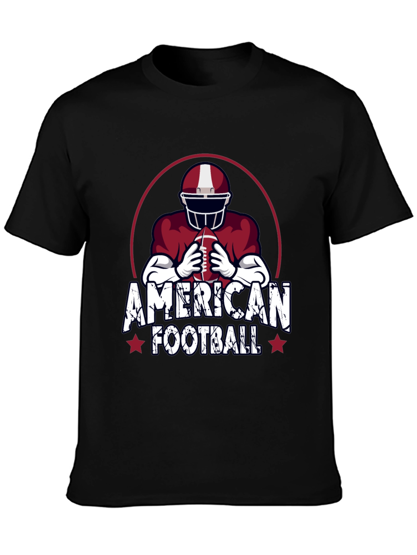 American Football Graphic T-Shirt for Men