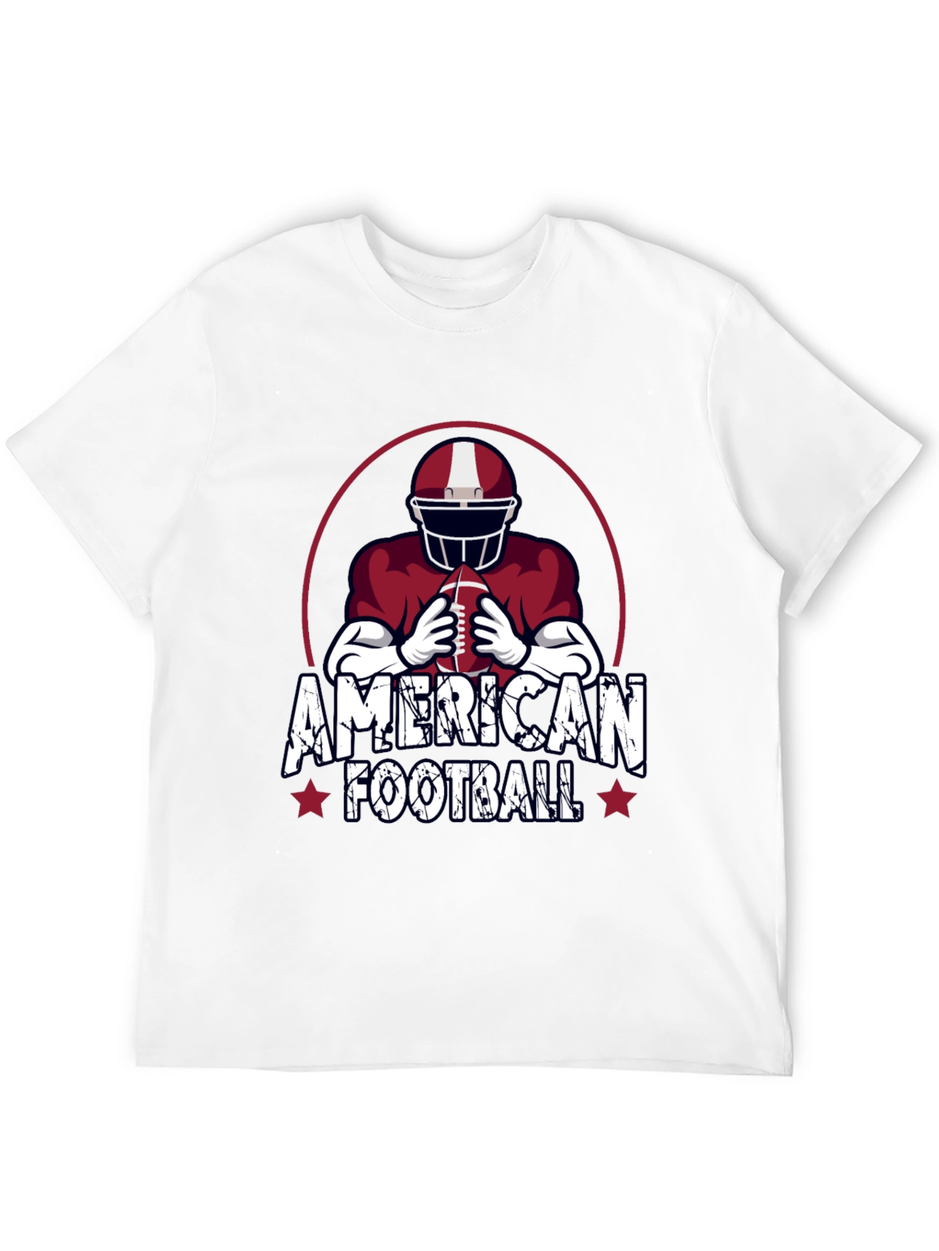 American Football Graphic T-Shirt for Men